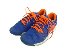 k03250522076　asics アシックス　21cm　青色×オレンジ　　シューズ　スニーカー　通年