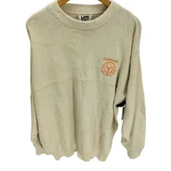リー Lee 90S SPORT USA製 TENNESSEE UNIVERSITY エンブレム ロゴ 刺繍 鍵編み 切替 コットン ニット セーター メンズ import：L のサムネイル