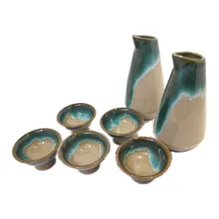 【徳利セット】　徳利 2個　ぐい呑み 5個　お猪口　陶器