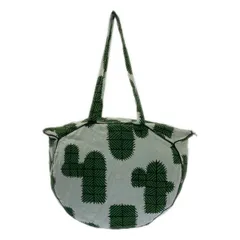 mina perhonen / ミナペルホネン | meow bag コットン トートバッグ | グリーン | レディース