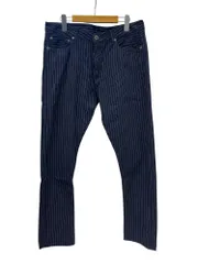 JAPAN BLUE JEANS (ジャパンブルージーンズ) テーパード アンクル プレップ ストライプ デニム J612421 34 濃紺 メンズ/028