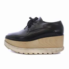 ステラマッカートニー STELLA McCARTNEY エリス ELYSE プラットフォームシューズ 37 24㎝ 黒 ブラック 363997 /BM