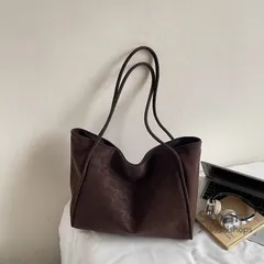 ショルダーバッグ レディース スエード 大容量 通勤バッグ シンプル 軽奢 M260306-4