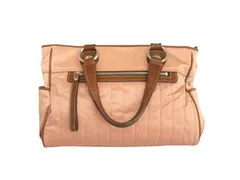 k04250513008　HANAE MORI　0　ピンク×茶×紫　　バッグ　ハンドバッグ/クラッチバッグ　通年