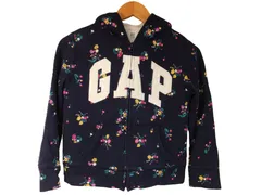 k04250501074　GAP KIDS　M（8）　マルチカラー　130cm程度　アウター　ジップアップパーカー　秋冬