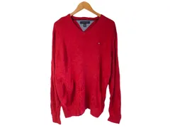 k04250501036　TOMMY HILFIGER　XLサイズ　Red　　トップス　ニットorセーター　秋冬