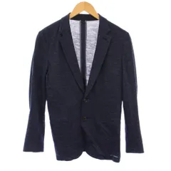ポールスミス PAUL SMITH テーラードジャケット アウター シングル ストレッチ 麻 リネン S 紺 ネイビー /BB