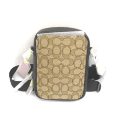 NA58521 コーチ ボディバッグ スタントン クロスボディ・シグネチャー ジャカード CH097 ベージュ系 メンズ COACH 未使用