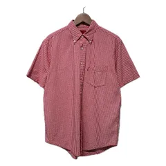 Levi's RED TAB　チェックシャツ　90s vintage　90年代　半袖　シャツ　トップス　ボタンダウン　胸ポケット　赤タブ　スモールe　アメカジ　古着　/1122