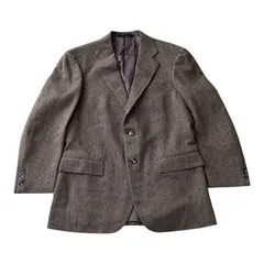 【美品】POLO by Ralph Lauren ポロラルフローレン ジャケット テーラード ブラウン ツイード ビジネス カジュアル メンズ サイズAB5【Z1808】