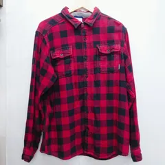 Columbia コロンビア ネルシャツ サイズL  赤 コットン インド製 コットンネル アメカジ 古着