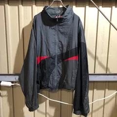 2116 Athletic Works ナイロンジャケット ダークグレー 3XL アスレチックワークス フルジップ 80s〜90s 古着卸 アメリカ仕入