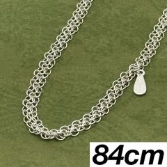 極美品】ティファニー サマセット メッシュ 4Pダイヤモンド ネックレス 