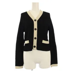 マルティニーク martinique ニットカーディガン ケーブル編み 長袖 黒 /KH