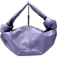 ボッテガヴェネタ BOTTEGAVENETA ハンドバッグ ダブルノット レザー パープル
