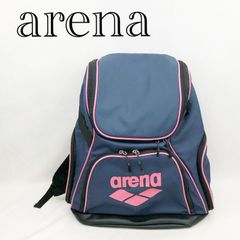 arena リュック バックパック ブルー リーフ柄 - メルカリ