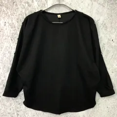 r・p・s アールピーエス ラメ サカリバ 肩ボタン ドルマン チュニック ブラック Fサイズ 〇□のサムネイル