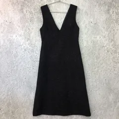 N. Natural Beauty Basic エヌドットナチュラルビューティーベーシック ネップツイード ジャンパースカート ネイビー Mサイズ ◇〇☆