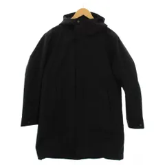 ナノユニバース nano universe 中綿コート ロング ジップアップ フード M 黒 668-1111004 /BM