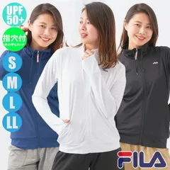 FILA フィラ レディース ラッシュガード ブロックメッシュ Pu混 長袖フルジップ 229-723-1/229-723-4
