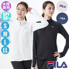FILA フィラ レディース ラッシュガード ブロックメッシュ Pu混 長袖フルジップ 229-723-4（229-723-1）