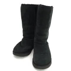 UGG / アグ ◆ロングブーツ/クラッシックトール/ムートン/ブラック/24ｃｍ 1016224 【レディース/ガールズ/LADY/女性/婦人】【靴/クツ/シューズ/SHOES】 レディースファッション【中古】 
