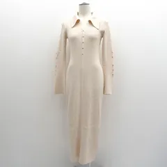 LAGUNAMOON / ラグナムーン ◆ビッグカラーメタルボタンワンピース/アイボリー/タグ付き/サイズS 0326-10300701 【レディース/ガールズ/LADY/女性/婦人】 レディースファッション【中古】 