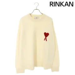 アミアレクサンドルマテュッシ  25AW  UKS838 ハートA刺繍クルーネックニット メンズ XXL