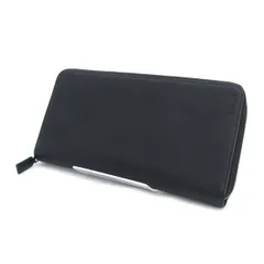 PRADA / プラダ ◆ラウンドファスナー長財布 オーガナイザー ブラック　型押し 2ML220 【財布/サイフ/ウォレット/wallet/コイン】 ブランド【中古】 