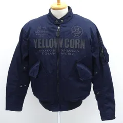 YeLLOW CORN / イエローコーン ◆WINTER JACKET/ナイロン/ネイビー/3LW B-5302 【メンズ/MEN/男性/ボーイズ/紳士】 メンズファッション【中古】  【代引不可】【同梱不可】