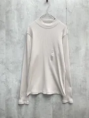 新品 UNIQLO ユニクロ 460295 【完売品】 リブハイネックT 長袖 タイト ニット風 カットソー sizeL/ライトグレー ■◇ レディース