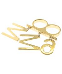極美品】MONATELIER オーバルチェーンリング K10 イエローゴールド