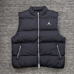 NIKE ナイキ エアジョーダン ダウンベスト ロゴ Mサイズ ブラック