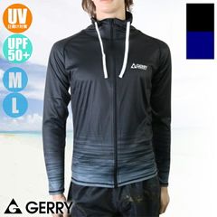 GERRY Men's Swimwear Brush Gradient Stand Collar Rash Guard Long Sleeve Full Zip UV Jacket 835501