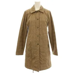 ラベンハム LAVENHAM キルティング ステンカラーコート チェック柄 38 ベージュ LVH-16S /☆G