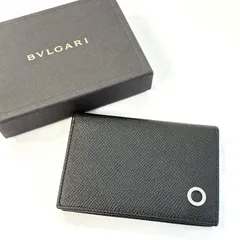 BVLGARI カードケース 名刺入れ レザー ブラック 鑑定済み 正規品 ブルガリのサムネイル