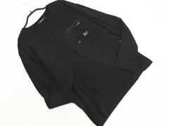 COMME CA MEN コムサメン Vネック プルオーバー カットソー 黒 ■◇ メンズ