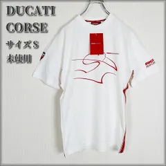【未使用・タグ付き】ドゥカティ・コルセ（DUCATI CORSE） Tシャツ PERFORMANCE DESMOSEDICI 赤ライン 白のサムネイル