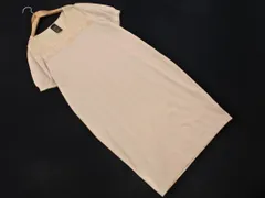 Sov. ソブ シフォン レース 切替 ニット ワンピース ベージュ ■◆ レディースのサムネイル