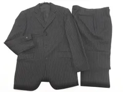 BURBERRY バーバリー ブラックレーベル ストライプ セットアップ ジャケット パンツ スーツ size38L/黒 ■◇◎メンズ