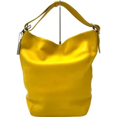 COACH オールドコーチ レザー ワンショルダーバッグ イエロー 9151
