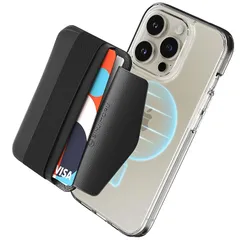 【新品】 【滑り止め・落下防止】シンジモル Magsafeカードケース 、iPhone 16、15、14、13、12 シリーズ 全機種対応 シリコンパッドでノンスリップ カード入れ suica 交通系 icカード収納 スマホ落下防止用 ストラップ付 MagSa