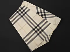 BURBERRY バーバリー チェック 巻き ラップ スカート size36/オフホワイト ■■ レディース