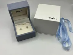 Canal 4℃ ヨンドシー K10 ホワイト ピアス 箱付き