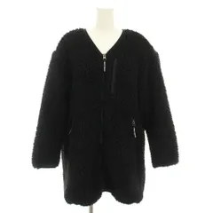 ファーストダウン FIRST DOWN ボアジャケット フリースジャケット アウター ロゴ刺繍 F 黒 ブラック 184-3540 /YT