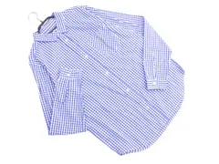 URBAN RESEARCH アーバンリサーチ ギンガムチェック ラウンドヘム シャツ size38/青 ■◇ メンズ
