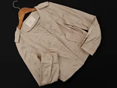 ef-de エフデ ジップアップ ノーカラー ジャケット size7/ベージュ ■◇ レディース