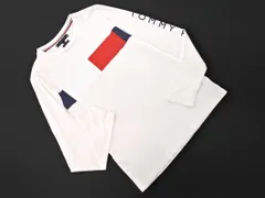 TOMMY HILFIGER トミーヒルフィガー ロゴ ロング Tシャツ sizeS/白 ■◇ メンズ