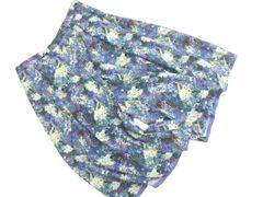 自由区 大きいサイズ 花柄 ガウチョ パンツ size46/紫 ■◇ レディース