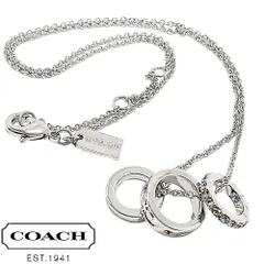 【新品】コーチ ネックレス アクセサリー レディース ペンダント 三連サークルトップ COACH CI902 SLV CI902-SLV アウトレットライン ギフト プレゼントのサムネイル